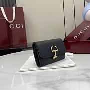 Gucci Softbit card case Gold-toned hardware in black - 4