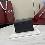 Gucci Softbit card case Gold-toned hardware in black - 3