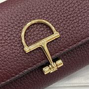 Gucci Softbit card case Gold-toned hardware in burgundy - 2