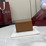 Gucci Softbit card case Gold-toned hardware in brown - 6