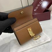 Gucci Softbit card case Gold-toned hardware in brown - 2
