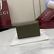 Gucci Softbit card case Gold-toned hardware in green - 6