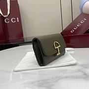 Gucci Softbit card case Gold-toned hardware in green - 2