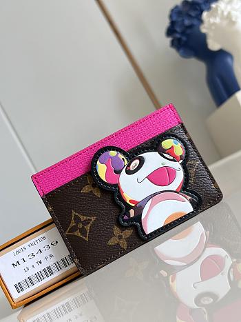 LV x TM Card Holder Monogram coated canvas
