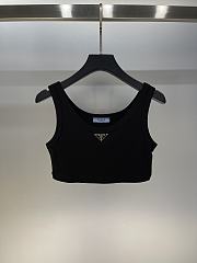 Prada Tank Top Croptop In Black - 1