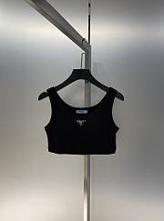 Prada Tank Top Croptop In Black - 6