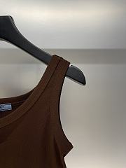 Prada Tank Top Croptop In Brown - 5