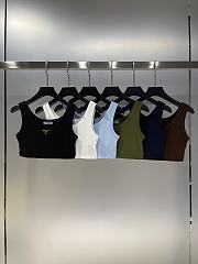 Prada Tank Top Croptop In Brown - 4