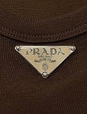 Prada Tank Top Croptop In Brown - 2