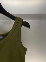 Prada Tank Top Croptop In Dark Green - 5