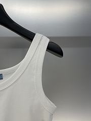 Prada Tank Top Croptop In White - 5