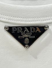 Prada Tank Top Croptop In White - 3