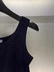 Prada Tank Top Croptop In Dark Blue - 6