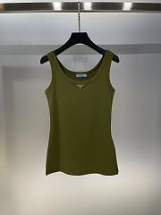 Prada Tank Top In Green - 1