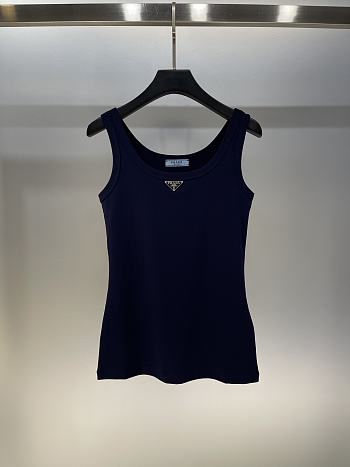 Prada Tank Top In Dark Blue