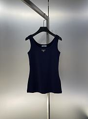 Prada Tank Top In Dark Blue - 6