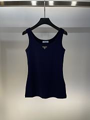 Prada Tank Top In Dark Blue - 5