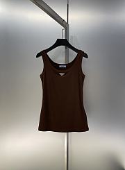 Prada Tank Top In Brown - 2