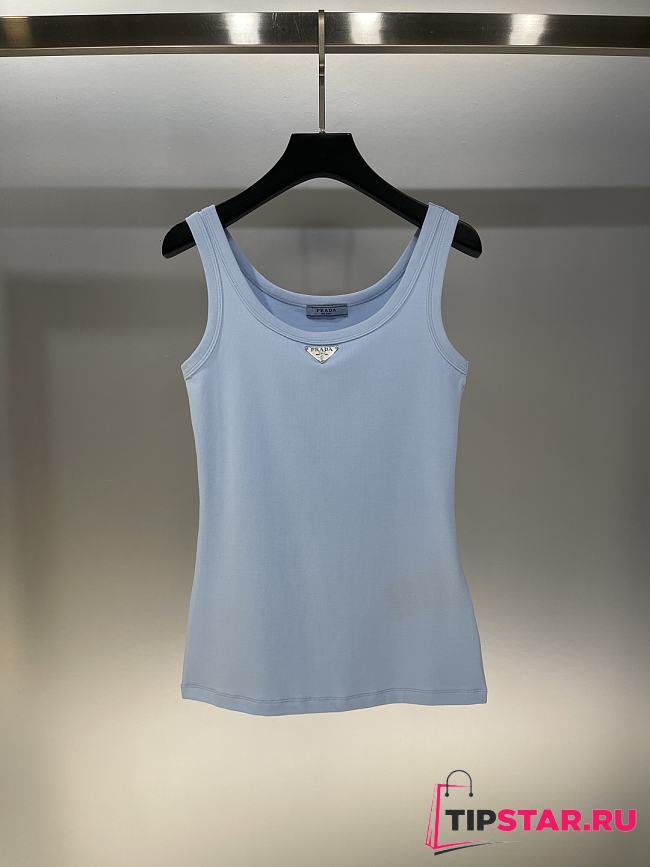 Prada Tank Top In Blue - 1