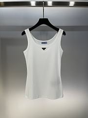 Prada Tank Top In White - 1