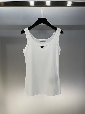 Prada Tank Top In White