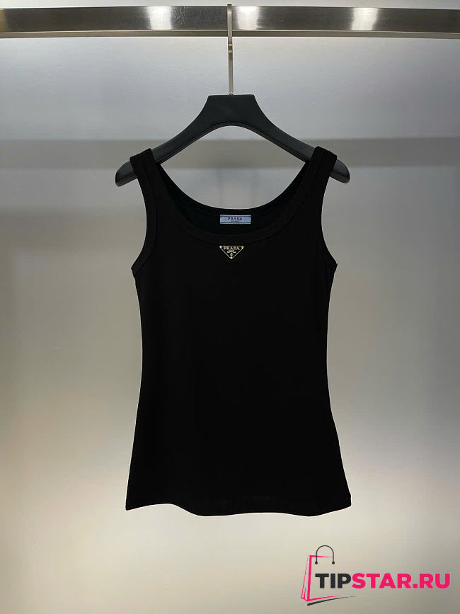 Prada Tank Top In Black - 1