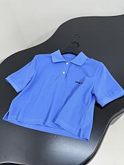 Miumiu Polo Shirt In Blue - 5