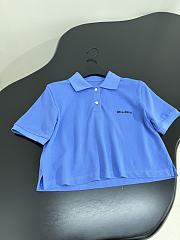 Miumiu Polo Shirt In Blue - 2