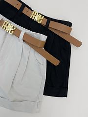 Miumiu style rolled-up shorts - 2