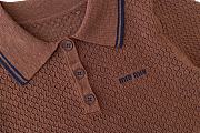 Miumiu Polo Shirt A6320 In Brown - 6