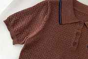 Miumiu Polo Shirt A6320 In Brown - 5
