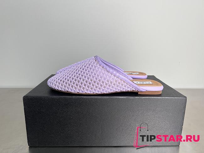 Alaia Flat-soled half-slippers in purble - 1