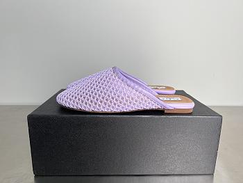 Alaia Flat-soled half-slippers in purble