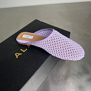 Alaia Flat-soled half-slippers in purble - 5