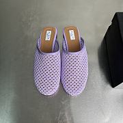 Alaia Flat-soled half-slippers in purble - 4