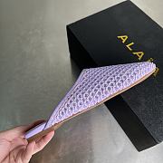 Alaia Flat-soled half-slippers in purble - 3