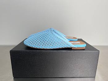 Alaia Flat-soled half-slippers in blue