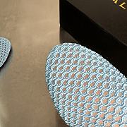Alaia Flat-soled half-slippers in blue - 6