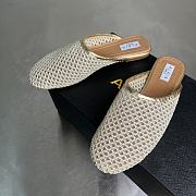 Alaia Flat-soled half-slippers in gold - 6