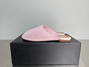 Alaia Flat-soled half-slippers in pink - 1