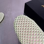 Alaia Flat-soled half-slippers in green - 3