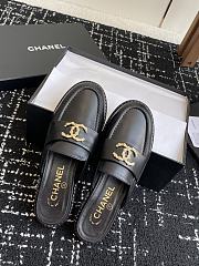 Chanel Moccasins wrinkled calfskin in black - 6