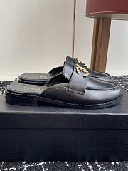 Chanel Moccasins wrinkled calfskin in black - 5