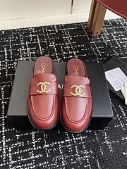 Chanel Moccasins wrinkled calfskin in red - 1