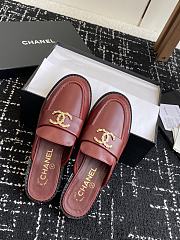Chanel Moccasins wrinkled calfskin in red - 6