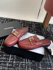 Chanel Moccasins wrinkled calfskin in red - 5