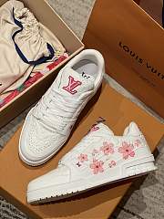 LVxTM Trainer Sneaker Monogram Sakura Flowers - 4
