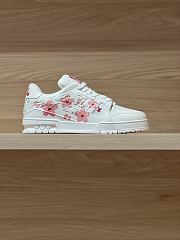 LVxTM Trainer Sneaker Monogram Sakura Flowers - 2
