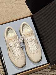 Prada Thick-soled Casual Shoes In Beige Color - 5