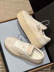 Prada Thick-soled Casual Shoes In Beige Color - 3